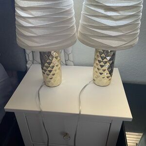 Elegant Gold Table Lamp Set